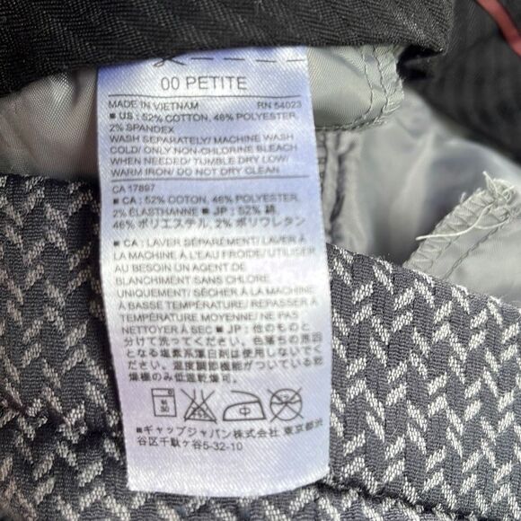 Banana Republic Sloan fit 00P gray and white dress pants ((#1804) - Picture 3 of 5